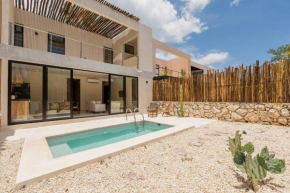 Close to Cenotes Private Pool 24hr Hr Security Gym Yoga Villa